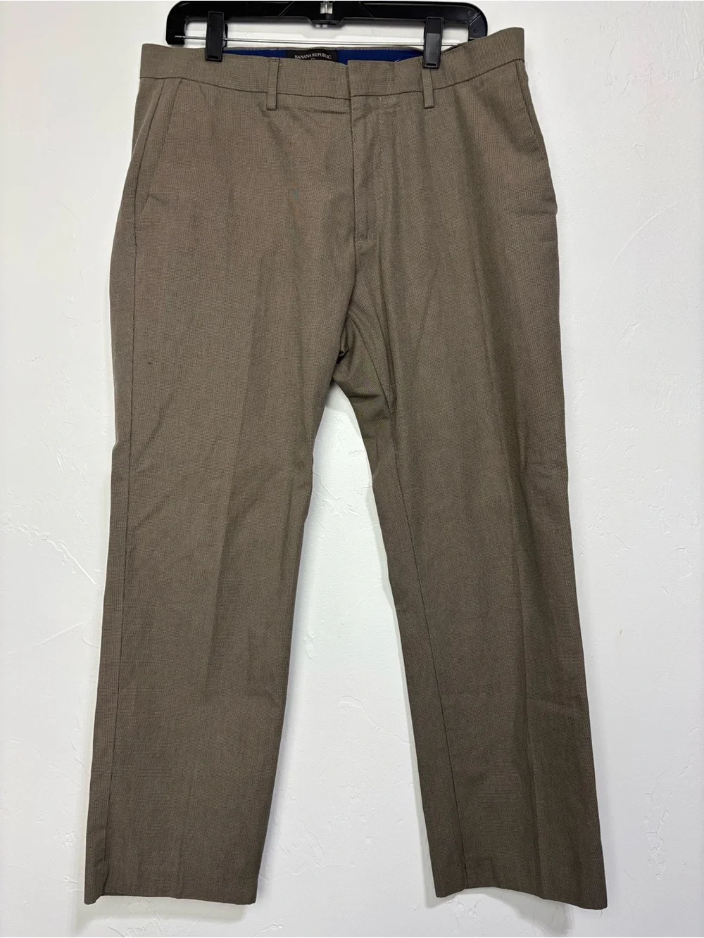 Banana Republic Men's Dress Pants Slacks 33x28 Cotton Preppy Career Office HEM
